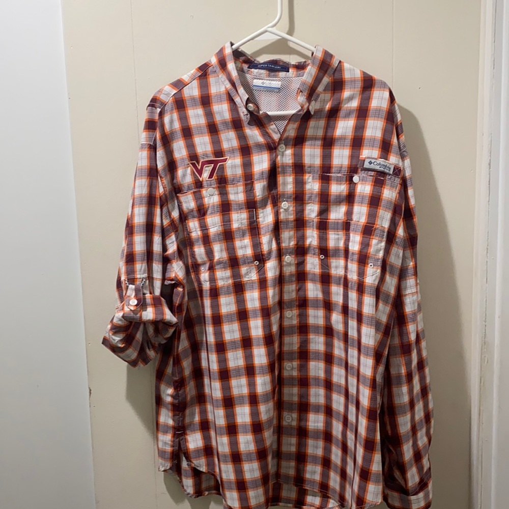 Columbia PFG long sleeve .. Virginia tech